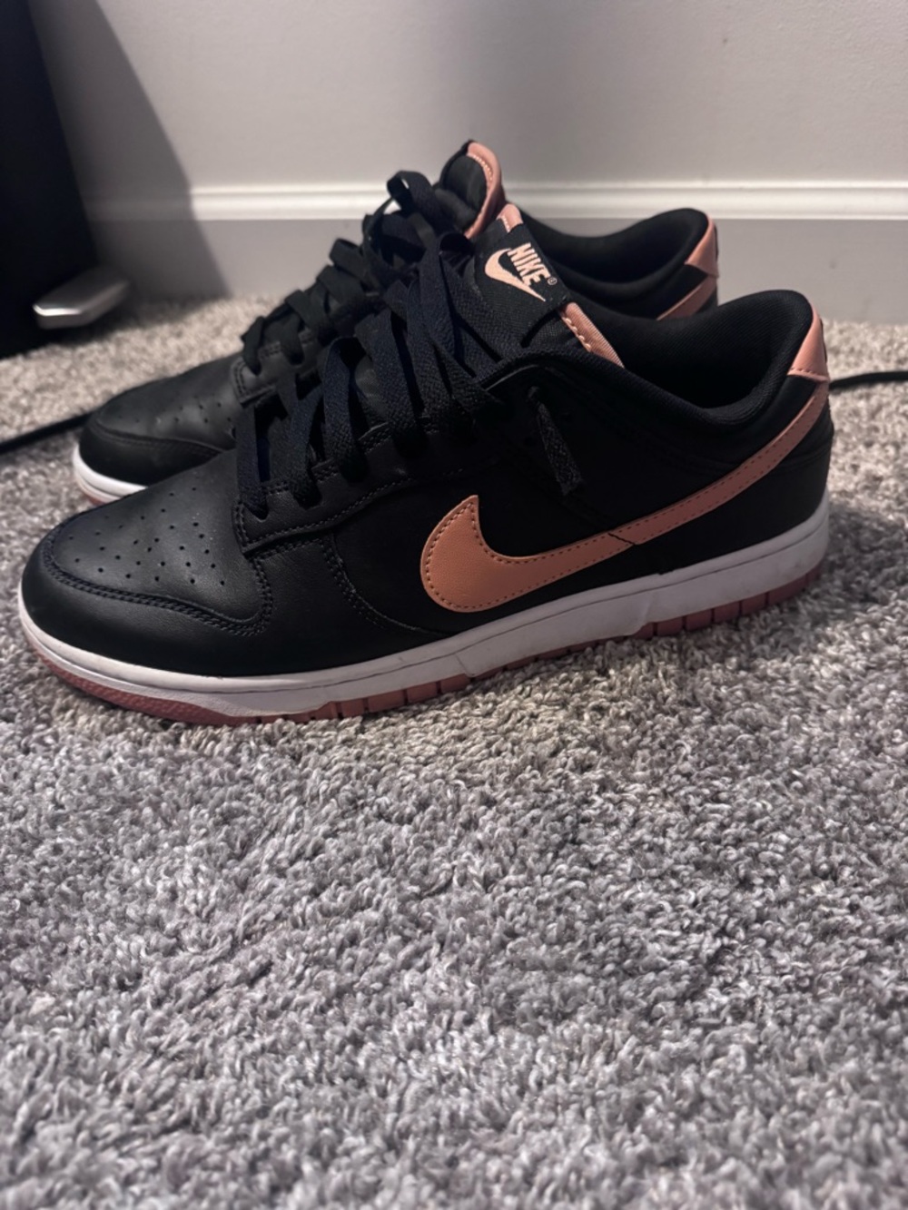 Nike Dunk Low Black Amber Brown
